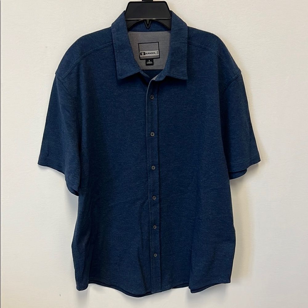 Burnside Men's Blue Short Sleeve Shirt size L